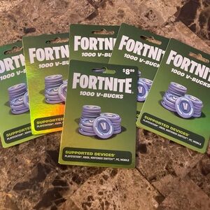 6- Fortnite 1000 V-Bucks Gift Cards